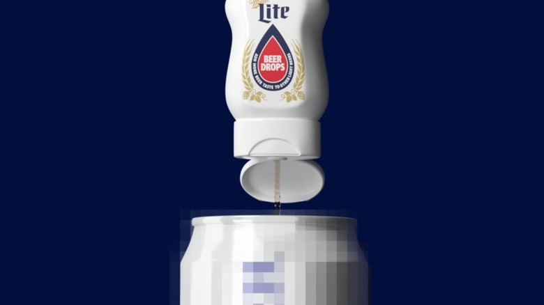 Miller Lite Beer Drops in use