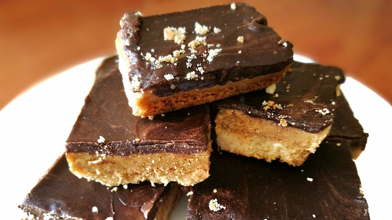 Millionaire's Shortbread on plate