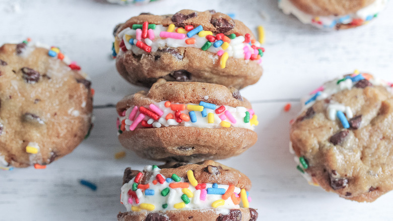 Mini Ice Cream Sandwich Recipe on counter 