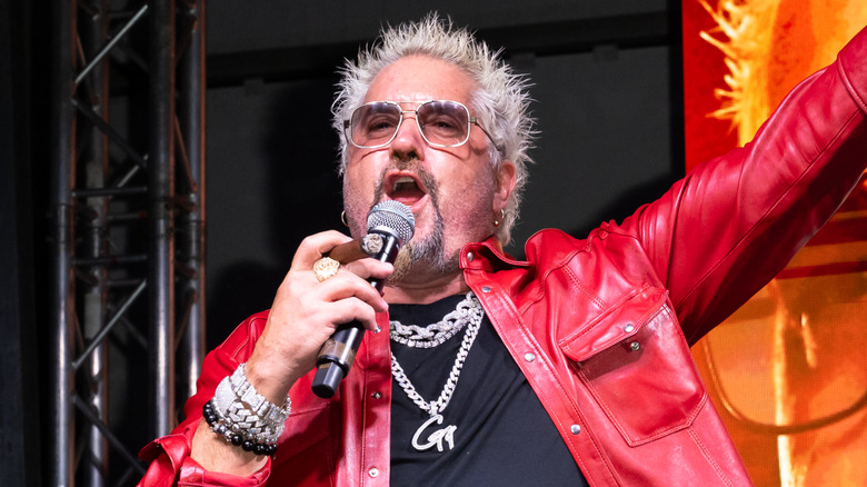 Guy Fieri speaks at the Tournament of Champions during the 2026 South Beach Wine & Food Festival