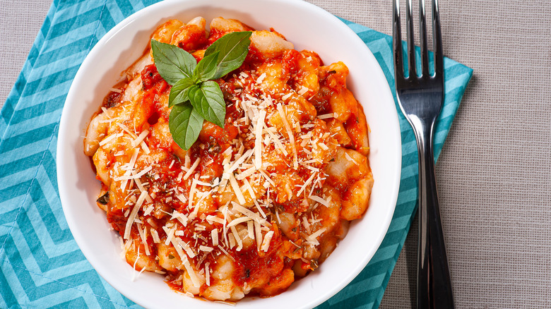 Gnocchi with tomato sauce