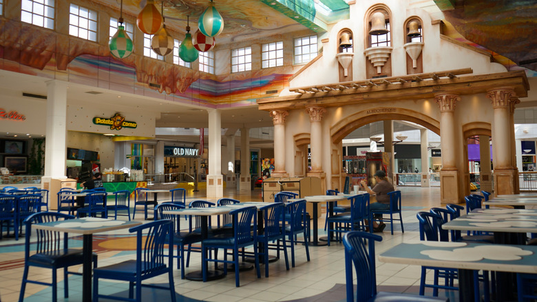A mall food court