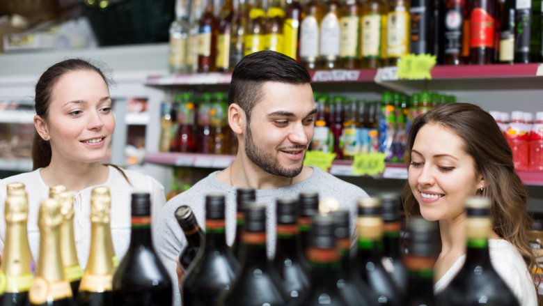 people buying liqour