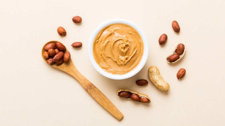 peanut butter and peanuts