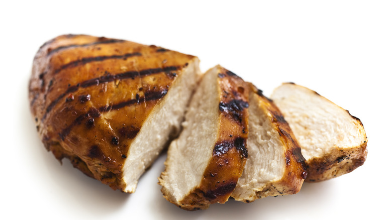 piece of grilled chicken
