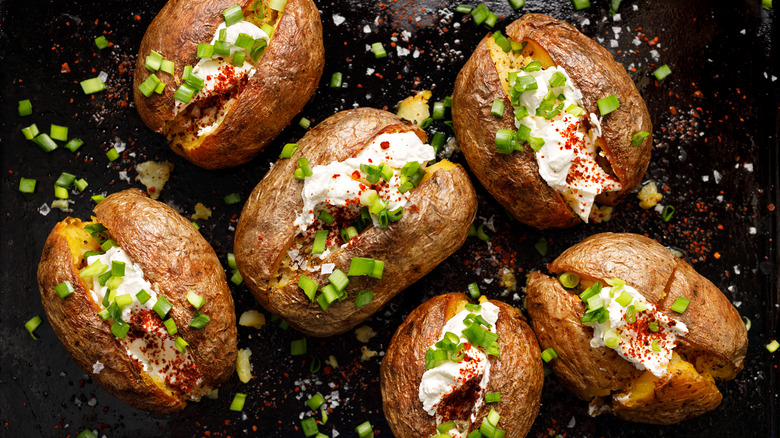 Stuffed baked potatoes