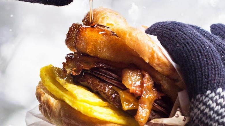 Croissan'wich with French Toast Sticks