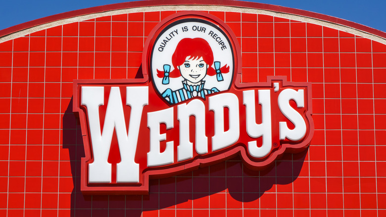 Front of Wendy's restaurant