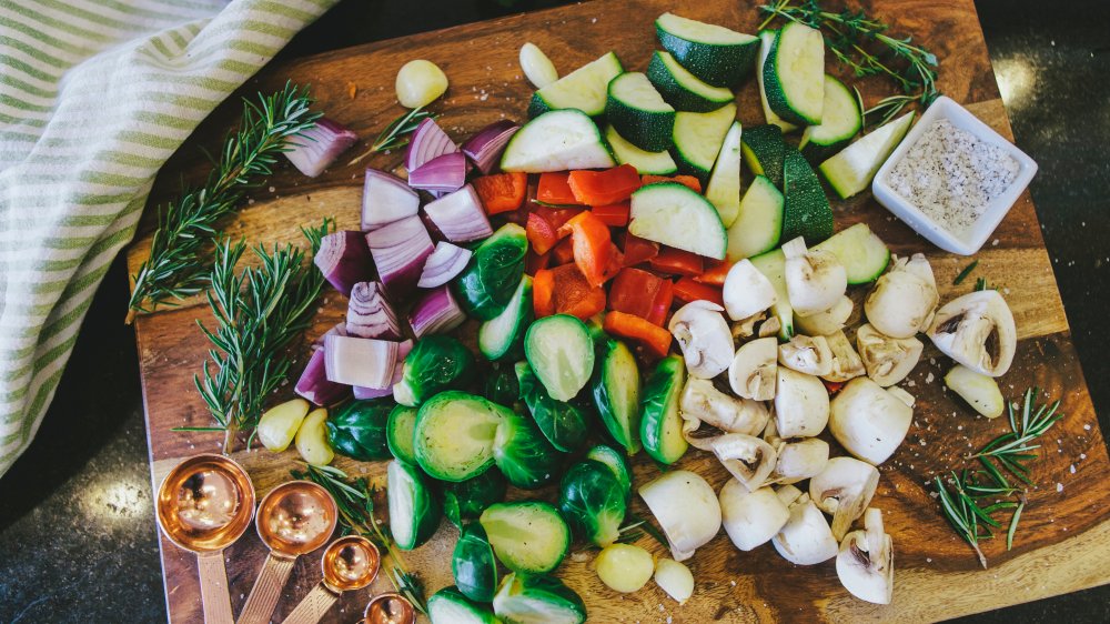 chopped vegetables