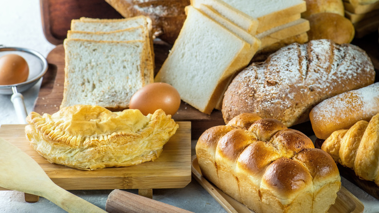 Assortment of breads
