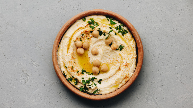 hummus in a bowl