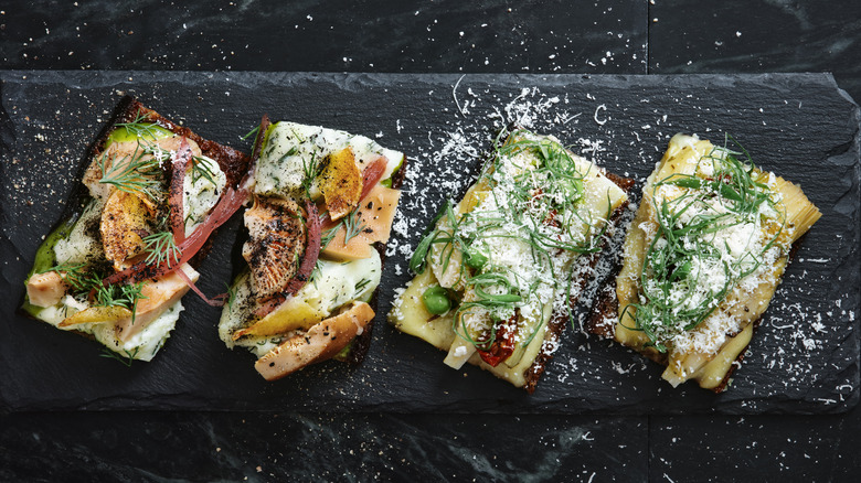 Open-faced sandwiches