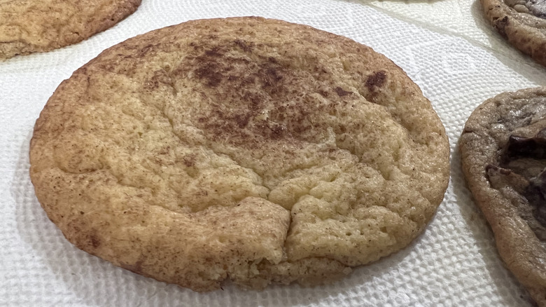 Unevenly coated snickerdoodles