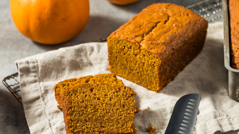 Loaf of pumpkin bread