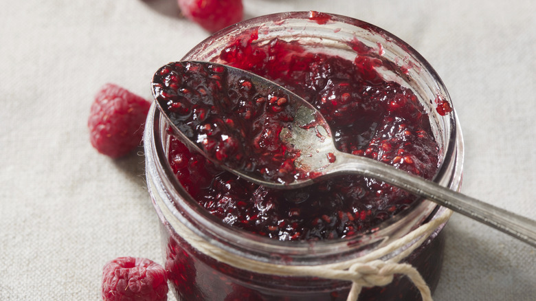 jar of raspberry jam