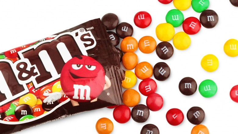 colorful bag of M&Ms