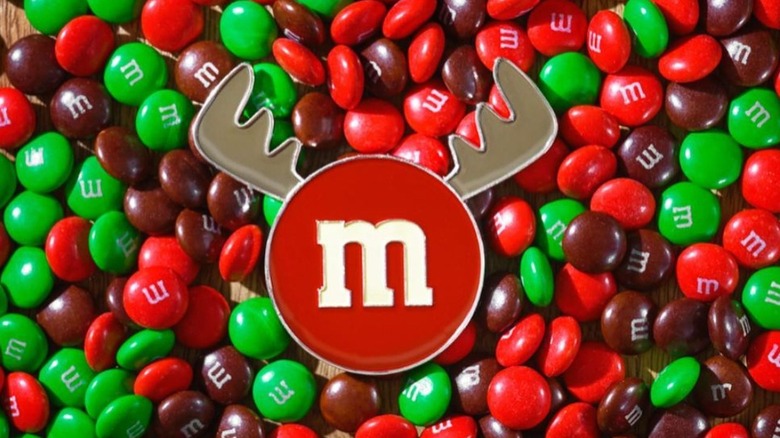 Red and green M&Ms