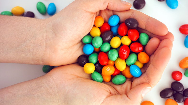 handful of M&M's