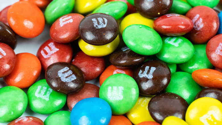 Multicolored M&M's candies