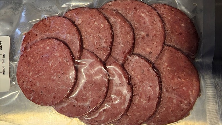 sliced deli meat in plastic 