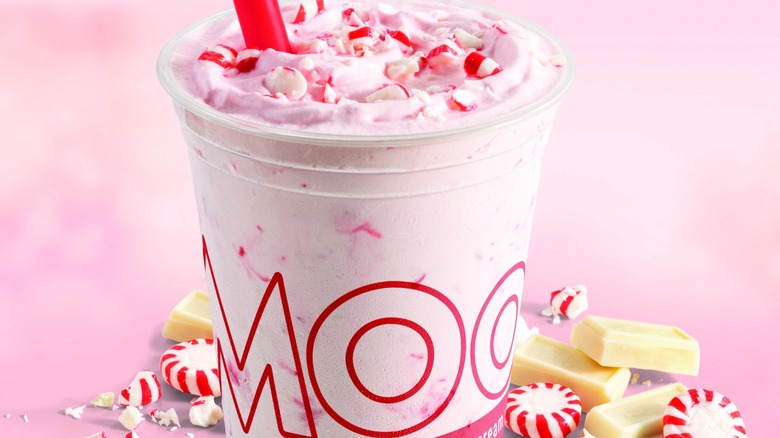 MOOYAH's White Chocolate Peppermint Shake