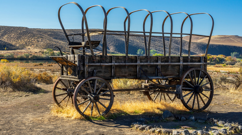 Pioneer Wagon on the Oregon Trail