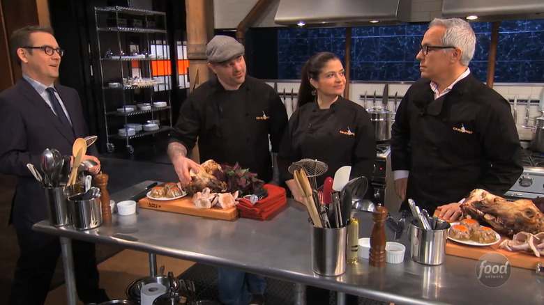 Goat head on Chopped
