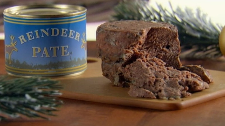 Reindeer pâté beside can