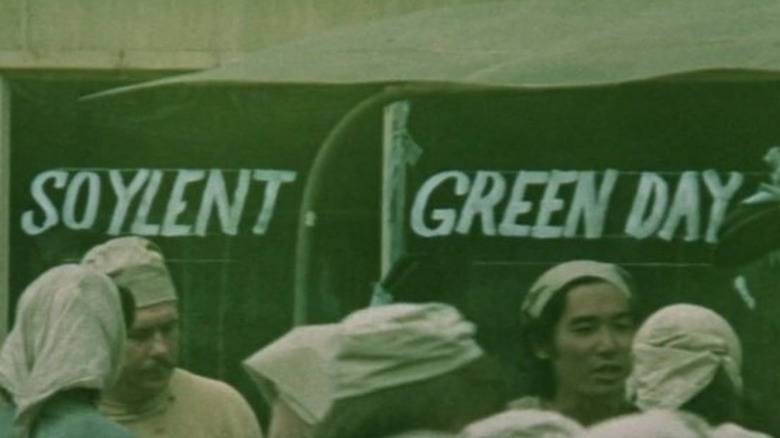 Soylent Green ad banner from film