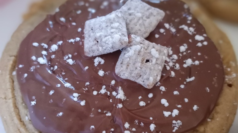 Peanut Butter ft. Muddy Buddies Crumbl cookie