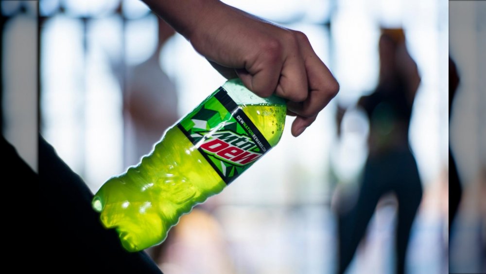 bottle of Mountain Dew