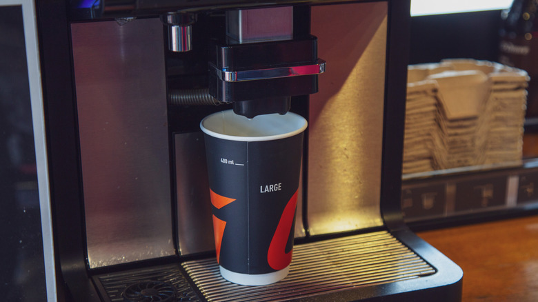 Gas station coffee machine