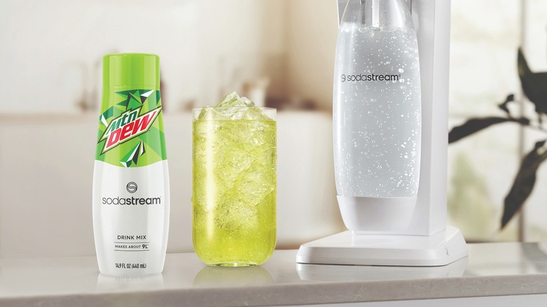 SodaStream and MTN DEW mix