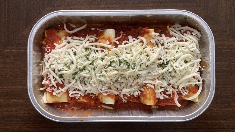 Unbaked cheese manicotti from Sam's Club