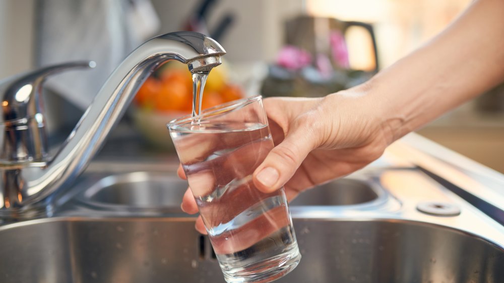 Getting water from a tap