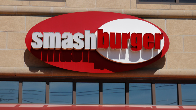 Smashburger storefront with sign
