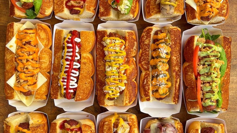 Dog Haus hot dogs