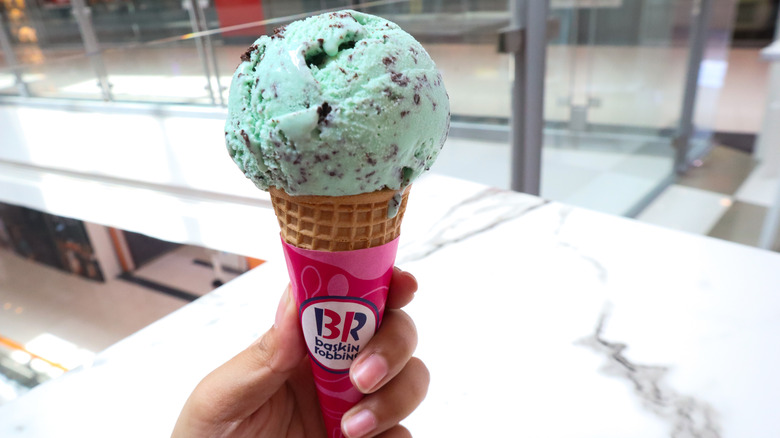 Baskin-Robbins ice cream cone