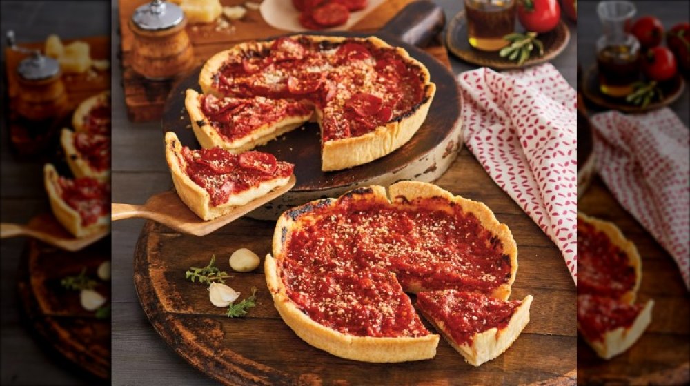 Pizzeria UNO frozen deep-dish pizza from Harry & David