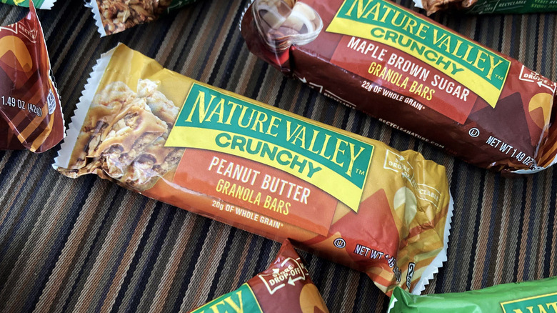granola bars on placemat