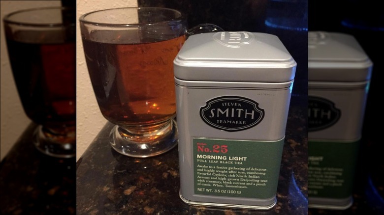 Smith tea with glass