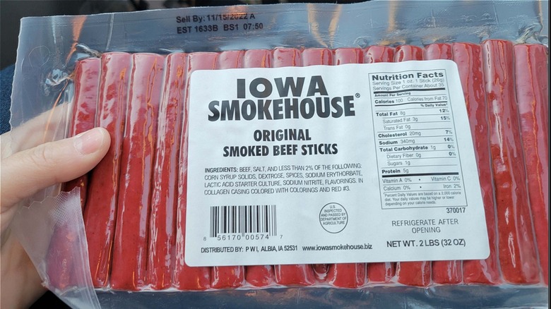 Recalled beef sticks