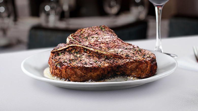 Ruth's Chris steak on a plate