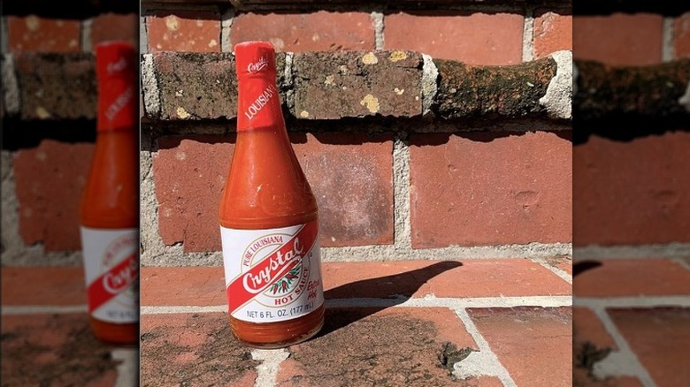 bottle of Crystal hot sauce