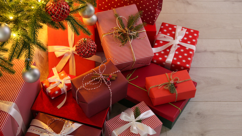 Christmas gifts under the tree