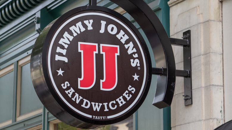 Jimmy John's Logo on building