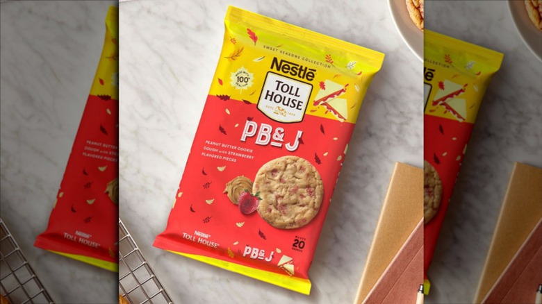 Package of Nestle Toll House Peanut Butter and Jelly Cookie Dough