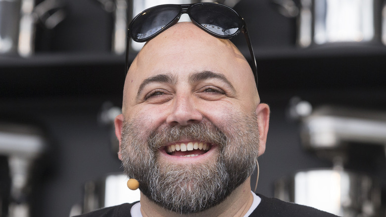 close up of duff goldman's face