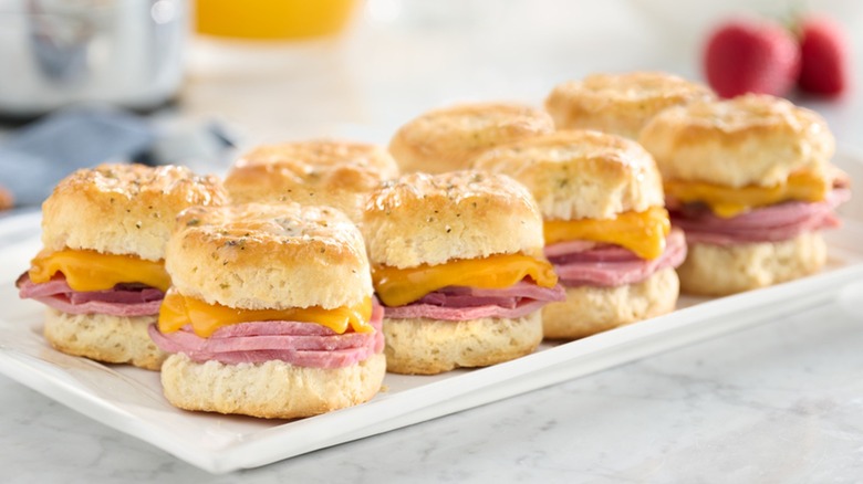 ham and cheese biscuit sliders