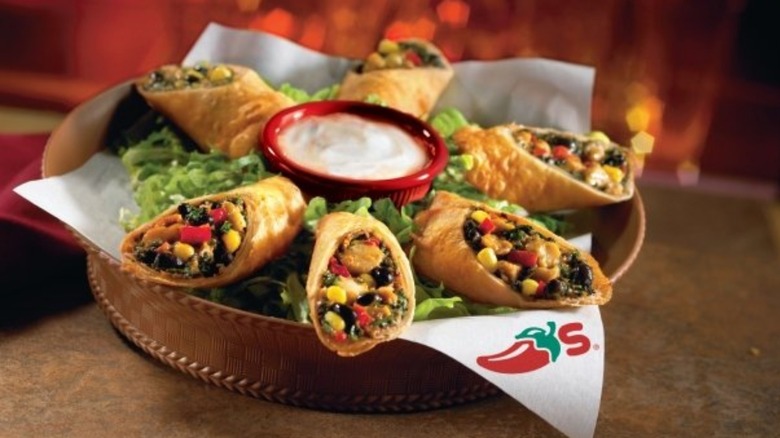 basket of Chilis southwest egg rolls